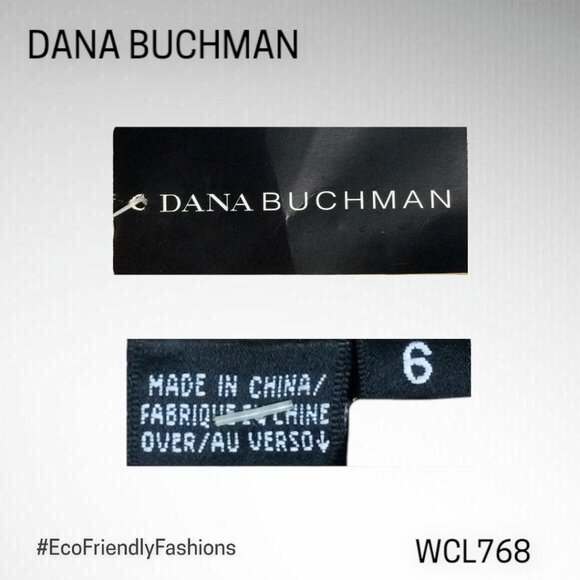 Dana Buchman Womens Brown Long Sleeve Collared Zipper Jacket Size 6 - Picture 6 of 6